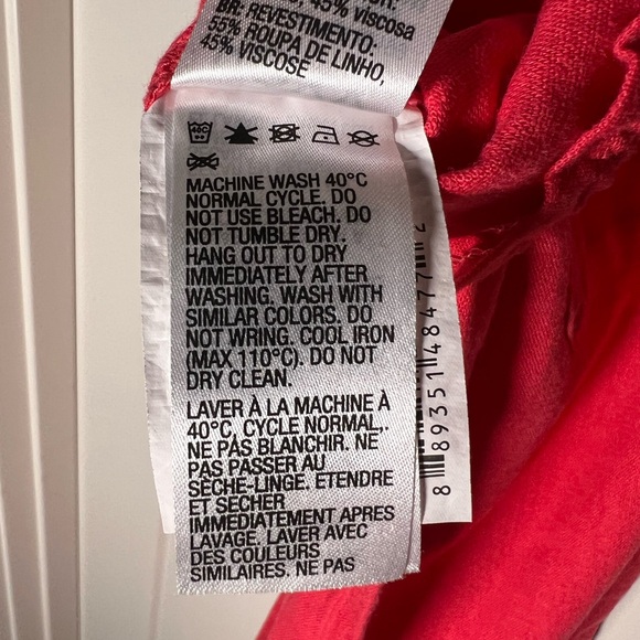 Never worn Roxy Geranium Oceanside Linen-Blend Beach Pants small - Picture 12 of 13